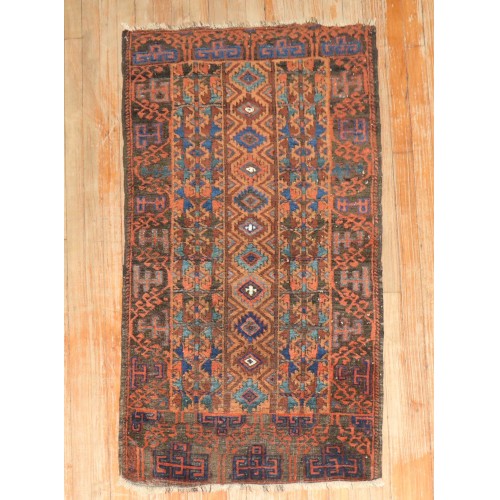 Balouch Scatter Tribal Rug No. j3902