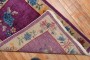 Antique Vivid Purple Chinese Art Deco Mat No. 31730