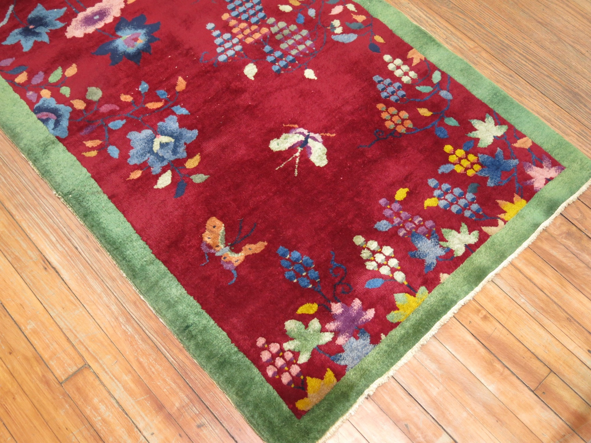 Red Chinese Art Deco Rug No. 31138 - J&D Oriental Rugs Co. - Antique ...