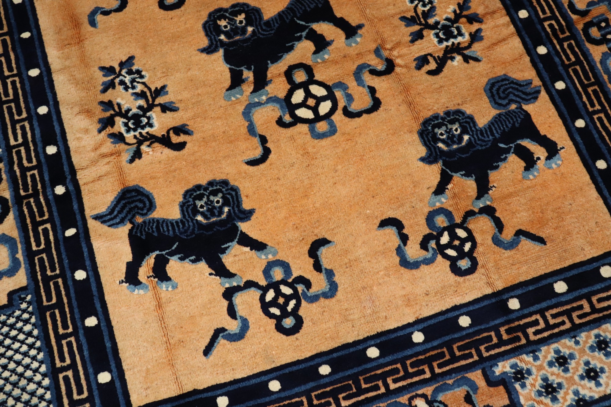 Pictorial Chinese Foo Dog Area Rug 71791 Nazmiyal Antique Rugs