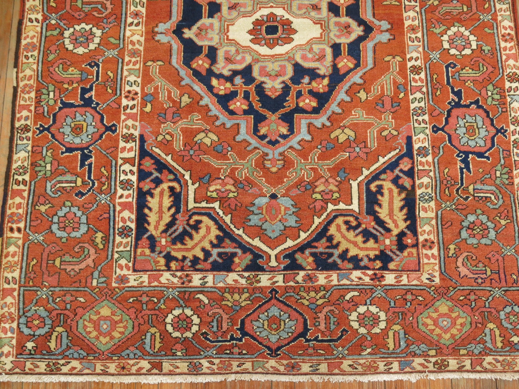 Antique Persian Square Serapi No. j1809 - J&D Oriental Rugs Co 