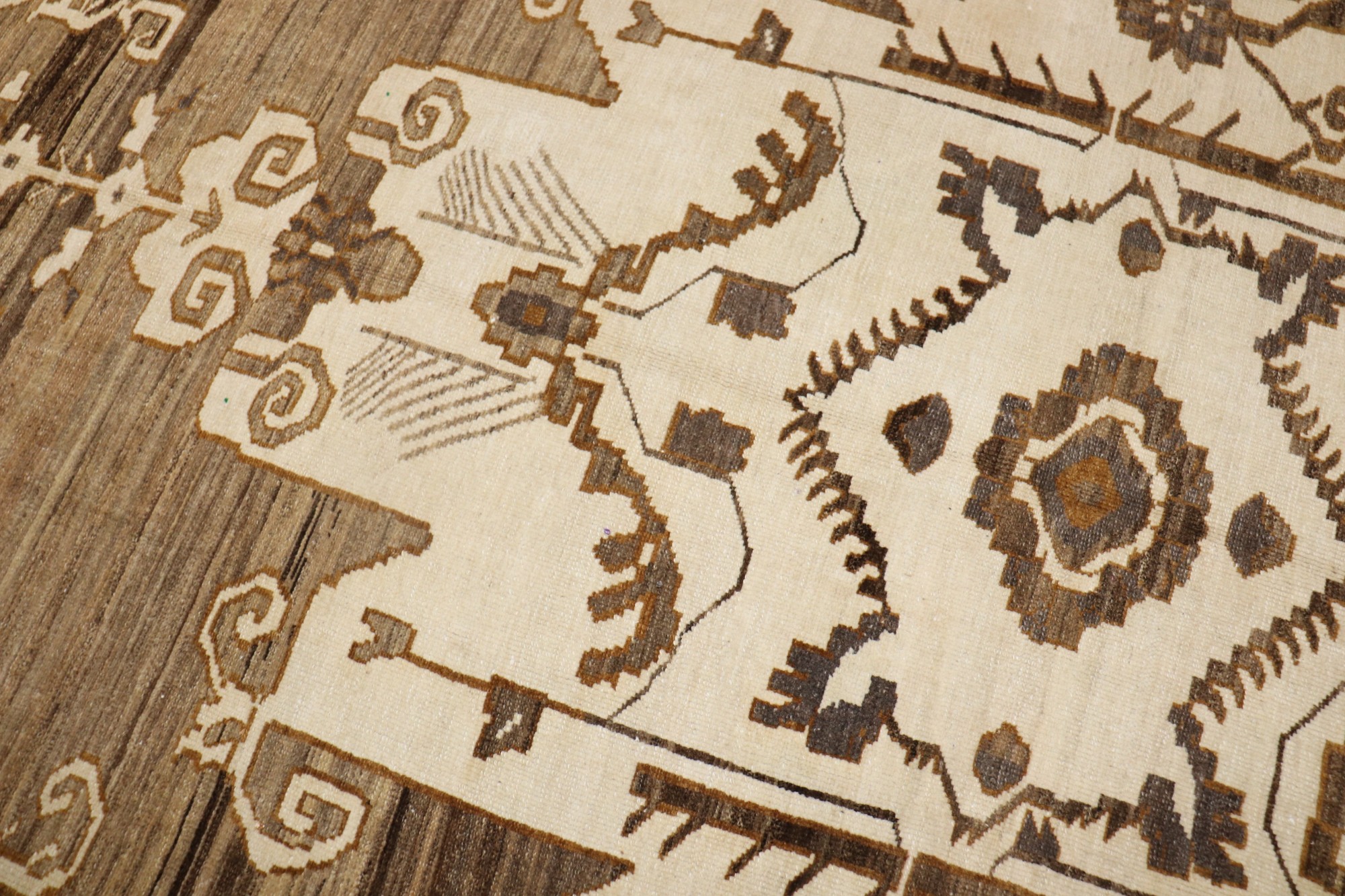 74×93 ViNTAGE TURKiSH RUG Masculine Late 20th Century Turkish Rug No. j2431 - J&D Oriental