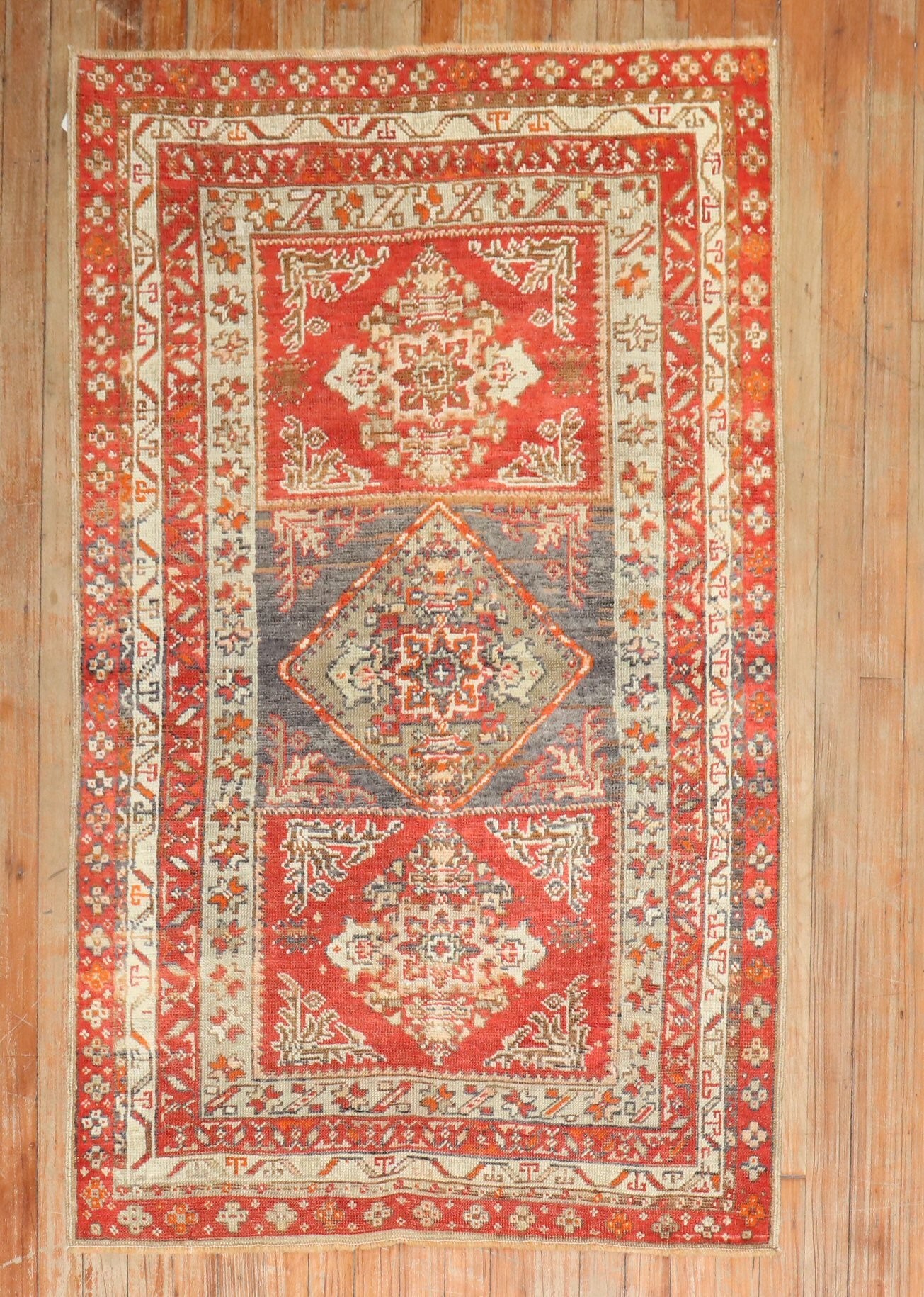 Antique Turkish Sivas Throw Rug No. r4088 - J&D Oriental Rugs Co