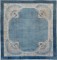 Light Blue Square Chinese Rug No. 10378