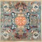 Dramatic Vintage Indian Square Rug No. 10496