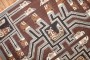 Peculiar Indonesian Pictorial Square Head Rug No. 10578