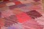 Oversize Purple Red Vintage Swedish Inspired Kilim No. 10706