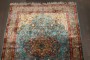 Turquoise Antique Silk Kashan Rug No. 10749