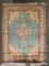 Turquoise Antique Silk Kashan Rug No. 10749