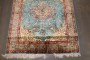 Turquoise Antique Silk Kashan Rug No. 10749