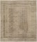 Neutral Color 19th century Square Doroksh Persian Rug No. 10803
