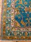Square Blue Antique Oushak 19th Century Rug No. 10861