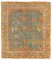 Square Blue Antique Oushak 19th Century Rug No. 10861