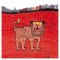 Red Vintage Moroccan Berber Lion Rug No. 10874
