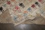 Vintage Inspired Square Human Pictorial Tulu Rug No. 10910