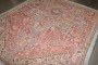 Square Antique Persian Heriz Intermediate Sampler Rug No. 10917