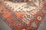 19th Century Ivory Ground Persian Serapi Rug No. 10926