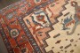 19th Century Ivory Ground Persian Serapi Rug No. 10926