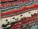 Rare Gallery Size wavy American Hooked Antique Rug No. 10940