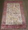 Ivory Silk Antique 19th Century Kashan Rug No. 10954