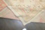 Ivory Peach Square Antique Oushak Large Square Rug No. 10968