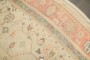 Ivory Peach Square Antique Oushak Large Square Rug No. 10968