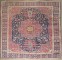 Traditional Antique Persian Meshed Square Rug No. 10971