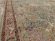 Large Green Indian Botanical Floral Antique Rug No. 10982
