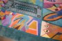 Postmodern Geometric Abstract Wool Art Carpet Signed  No. 10985