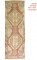 Wide Salmon Color Turkish Geometric Gallery Runner No. 27244