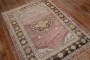 Pink Field Oushak Scatter Size Rug No. 28220