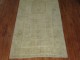 Pale Beige and Green Gallery Oushak Runner No. 30142