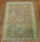 Terracotta Blue Persian Scatter Rug No. 30939