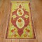 Vintage Turkish Oushak Rug with Neon Green Accents No. 31222