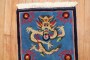 Blue Dragon Motif Tibetan Rug No. 31595