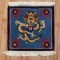 Blue Dragon Motif Tibetan Rug No. 31595