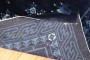 Square Floral Navy Chinese Rug No. 31629
