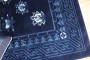 Square Floral Navy Chinese Rug No. 31629