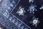 Square Floral Navy Chinese Rug No. 31629