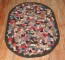 Oval American Hooked Rug Dated 1967 No. 31714