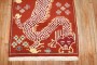 Red Mysterious Vintage Dragon Tibetan Rug No. 31777