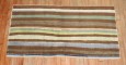 Vintage Horizontal Turkish Deco Striped rug No. 31820