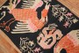 Dramatic Vintage Peacock Tibetan Rug No. 31829