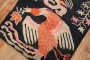 Dramatic Vintage Peacock Tibetan Rug No. 31829