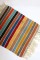 Tiny Colorful Striped Turkish Kilim No. 31840