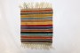 Tiny Colorful Striped Turkish Kilim No. 31840