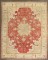 Red Antique Room Size Turkish Oushak Rug No. 8067