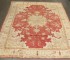 Red Antique Room Size Turkish Oushak Rug No. 8067