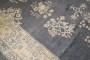 Gray Floral Antique Oushak Rug No. 8251