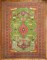 Bright Green Persian Pictorial Meshed Rug No. 9822